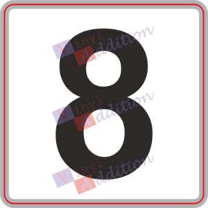 Number and Letter Stickers for Wheelie Bins