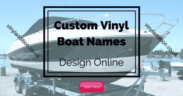 Boat Name Stickers - Custom Vinyl Lettering for your boat - Vinyl Addition