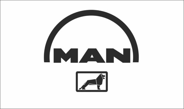 Man truck Lorry logo sticker