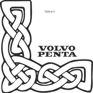 Volvo Penta side window truck stickers