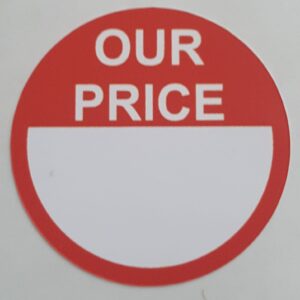 Our Price Stickers