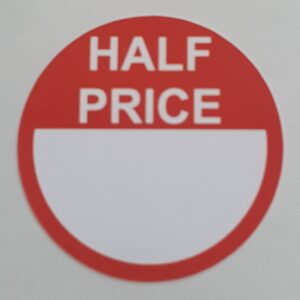Half Price Stickers