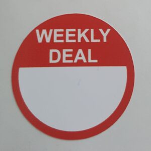 Weekly Deal Stickers