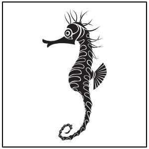 Seahorse Vinyl Decal Sticker Ideal For Boats & Campervans